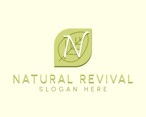 Nature Wellness Leaf logo design