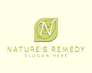 Nature Wellness Leaf logo design