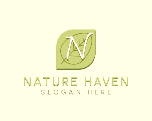 Nature Wellness Leaf logo design