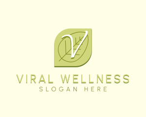 Nature Wellness Leaf logo design