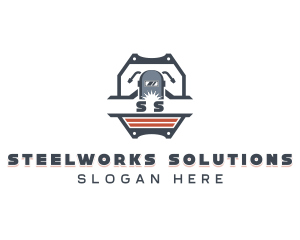 Welding Machinist Contractor logo design