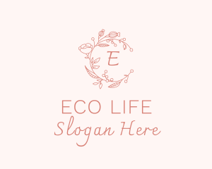 Spa Floral Wreath logo design