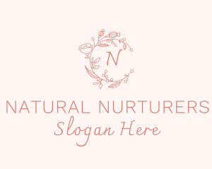 Spa Floral Wreath logo design