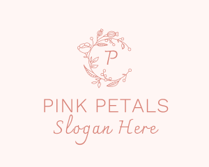 Spa Floral Wreath logo design