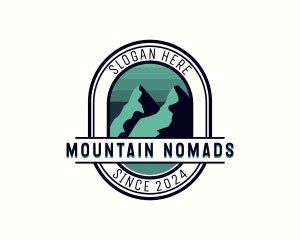 Mountain Peak Hiking logo design