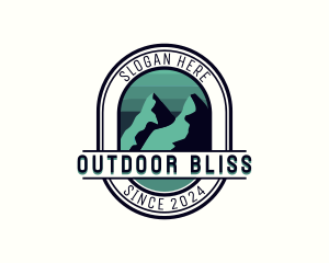 Mountain Peak Hiking logo design