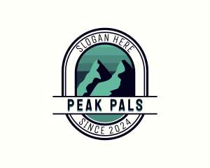 Mountain Peak Hiking logo design