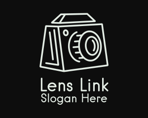 Minimalist Box Camera  logo design