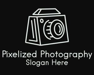 Minimalist Box Camera  logo design