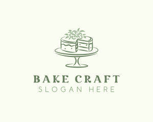 Floral Dessert Cake logo design