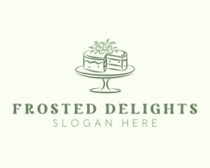 Floral Dessert Cake logo design