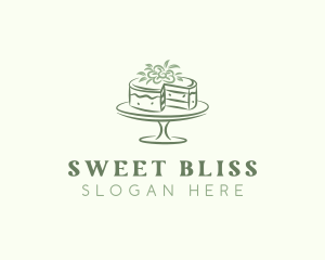 Floral Dessert Cake logo design