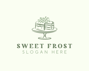 Floral Dessert Cake logo design