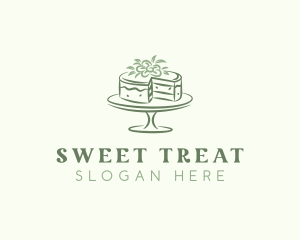 Floral Dessert Cake logo design