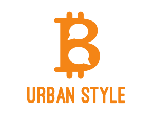 Bitcoin Chat Messaging Logo