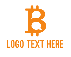 Bitcoin Chat Messaging Logo