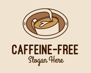 Latte Coffee Art  logo design