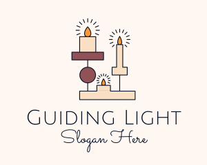 Religious Boho Candle logo design