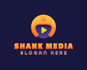 Helmet Media Player logo design