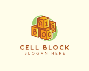 Preschool Toy Block logo design