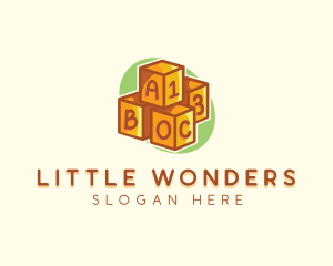 Preschool Toy Block logo design