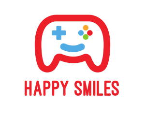 Smile Game Controller logo design