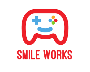 Smile Game Controller logo design