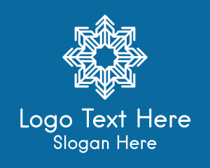 Snowflake Pattern Outline  Logo