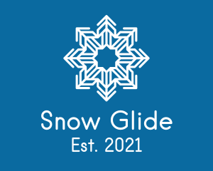 Snowflake Pattern Outline  logo design