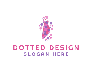 Pink Fashion Dress logo design