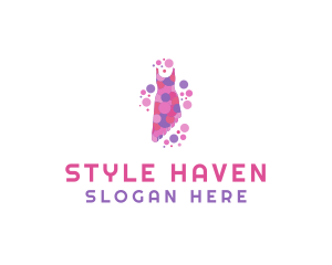 Pink Fashion Dress logo design