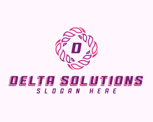 Digital Swirl Vortex logo design