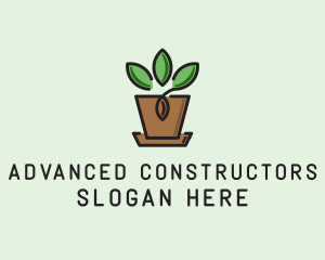 Garden Plant Pot  logo design