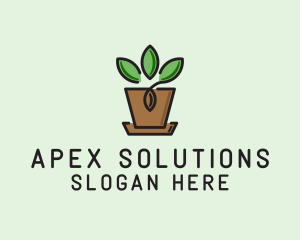 Garden Plant Pot  logo design