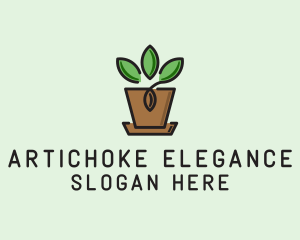 Garden Plant Pot  logo design