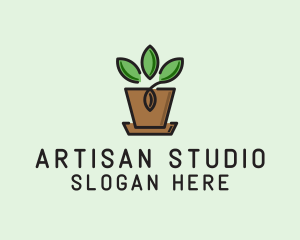 Garden Plant Pot  logo design