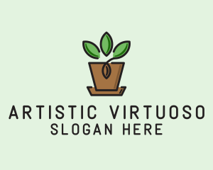 Garden Plant Pot  logo design