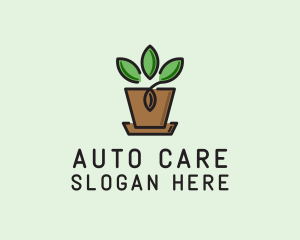 Garden Plant Pot  logo design