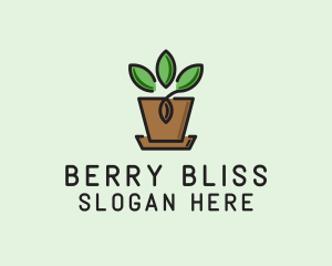 Garden Plant Pot  logo design