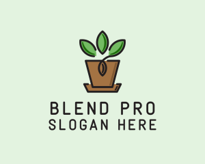 Garden Plant Pot  logo design