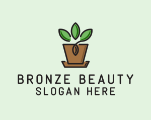 Garden Plant Pot  logo design