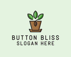 Garden Plant Pot  logo design