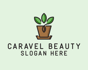 Garden Plant Pot  logo design