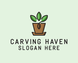 Garden Plant Pot  logo design