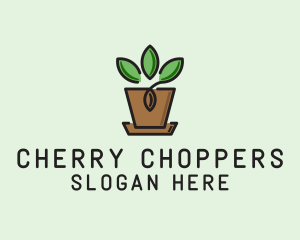 Garden Plant Pot  logo design