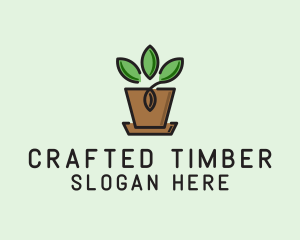 Garden Plant Pot  logo design