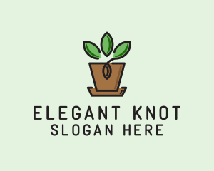 Garden Plant Pot  logo design