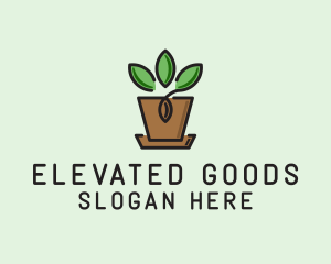 Garden Plant Pot  logo design