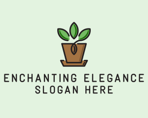 Garden Plant Pot  logo design