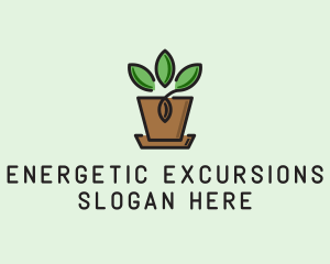 Garden Plant Pot  logo design